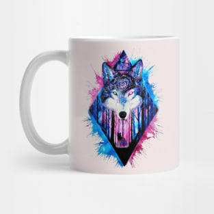 Galaxy Wolf Mug